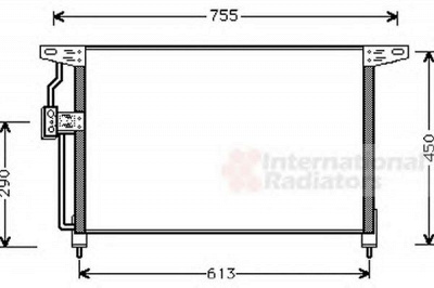 VAN WEZEL 37005228 -  Конденсатор, кондиционер